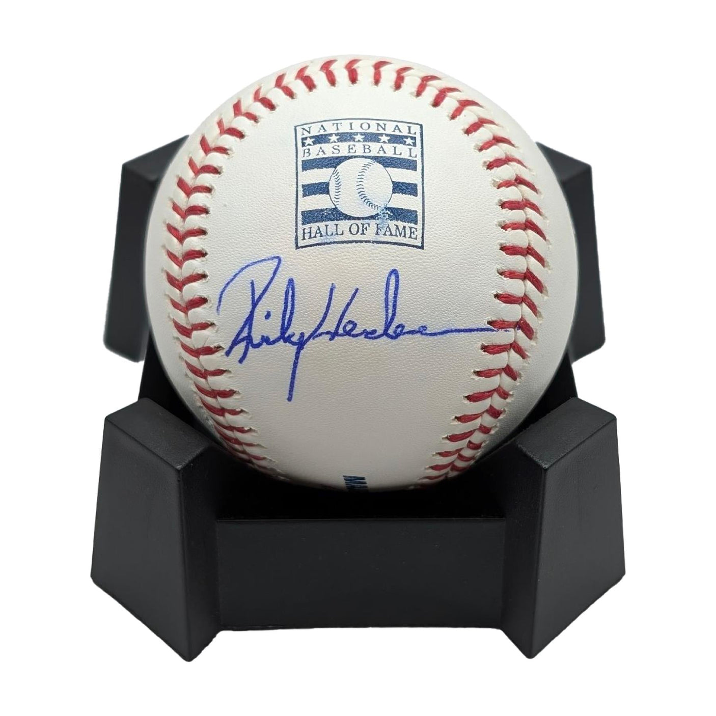 Rickey Henderson Signed Authentic Hall Of Fame Baseball MLB