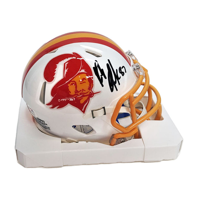Rob Gronkowski Signed Authentic Tampa Bay Buccaneers Throwback NFL Mini