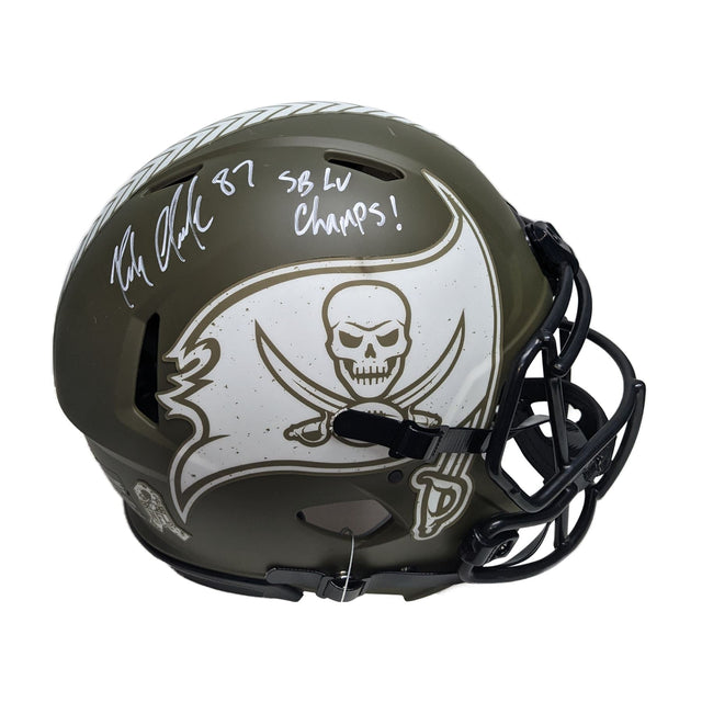 Rob Gronkowski Signed Authentic Full Size Tampa Bay Buccaneers Full Size Helmet NFL