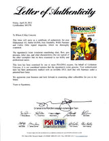 Muhammad Ali, Emile Griffith, Joey Giardello, Willie Pastrano & Carlos Ortiz Autographed Boxing Illustrated Magazine Cover PSA/DNA #S01570