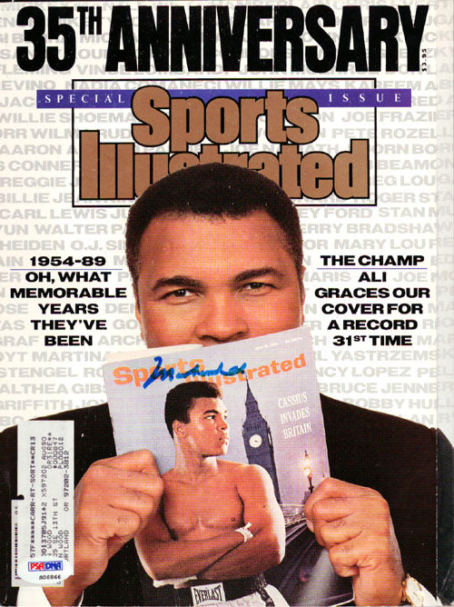 Muhammad Ali Autographed Sports Illustrated Magazine PSA/DNA #S06866