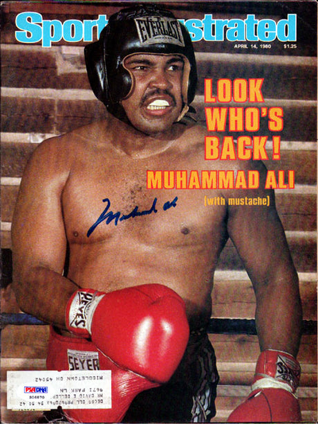 Muhammad Ali Autographed Sports Illustrated Magazine PSA/DNA #S06870