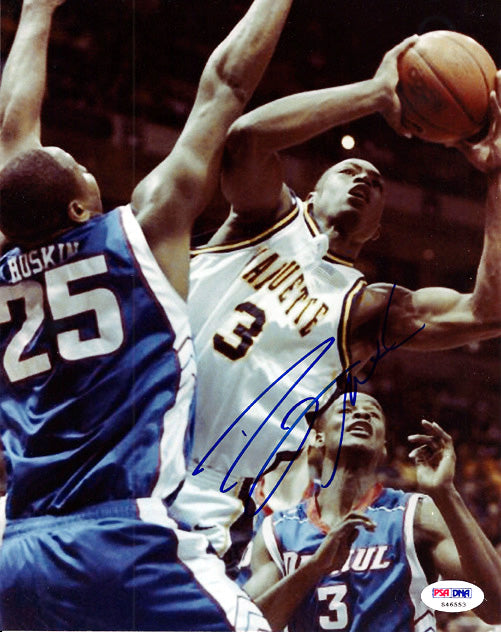 Dwyane Wade Autographed 8x10 Photo Marquette Golden Eagles PSA/DNA #S46553