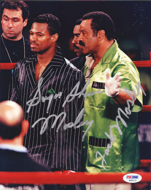 Sugar Shane Mosley & Jack Mosley Autographed 8x10 Photo PSA/DNA #S48113