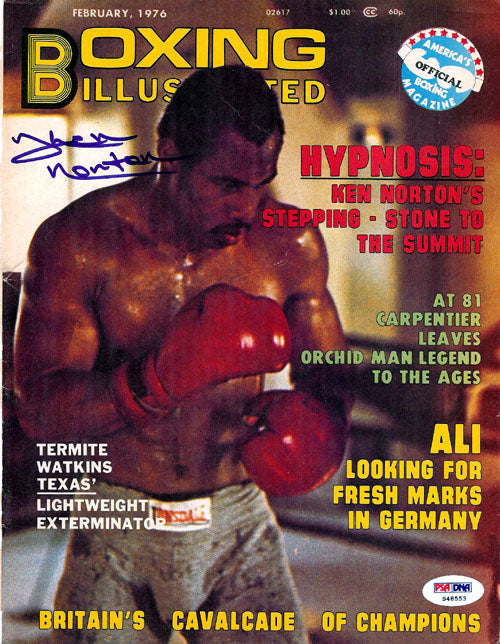 Ken Norton Autographed Boxing Illustrated Magazine Cover PSA/DNA #S48553
