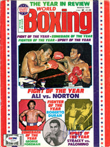 Ken Norton & Carlos Palomino Autographed Boxing World Magazine Cover PSA/DNA #S48569