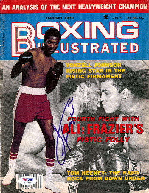 Joe Frazier Autographed Boxing Illustrated Magazine Cover PSA/DNA #S48736