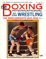 Tony Zale Autographed International Boxing Magazine Cover PSA/DNA #S48752