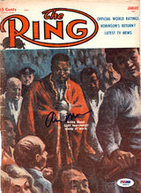 Archie Moore Autographed The Ring Magazine Cover PSA/DNA #S48875