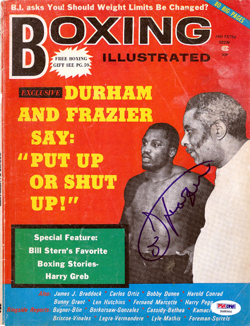 Joe Frazier Autographed Boxing Illustrated Magazine Cover PSA/DNA #S48966