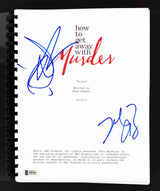 Jack Falahee & Billy Brown How to Get Away with Murder Signed Script BAS #S80182