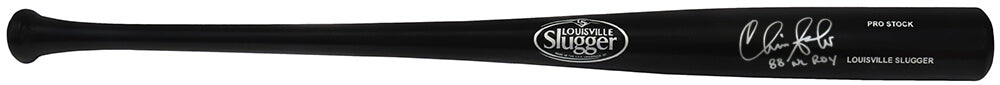 Chris Sabo Signed Louisville Slugger Pro Stock Black Baseball Bat w/88 NL ROY