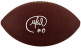 Mike Sainristil Signed Wilson Super Grip Full Size NFL Football