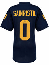 Mike Sainristil Signed Navy Custom College Football Jersey