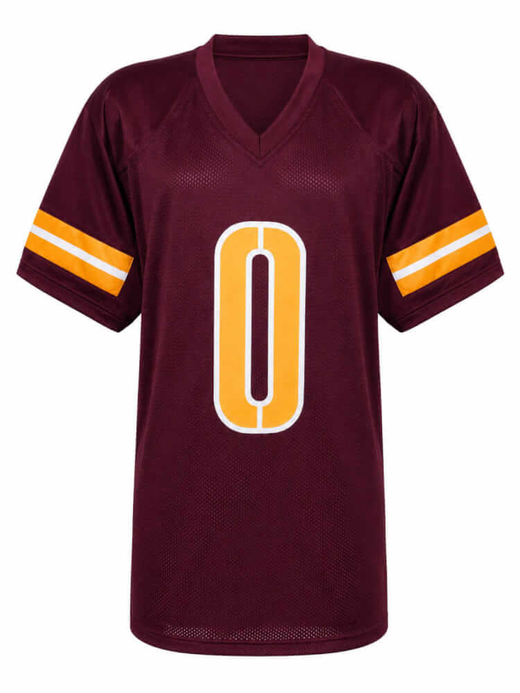 Mike Sainristil Signed Maroon Custom Football Jersey