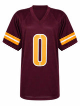 Mike Sainristil Signed Maroon Custom Football Jersey