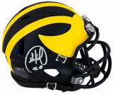 Mike Sainristil Signed Michigan Wolverines Riddell Speed Mini Helmet