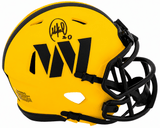Mike Sainristil Signed Washington Commanders RAVE Riddell Speed Mini Helmet
