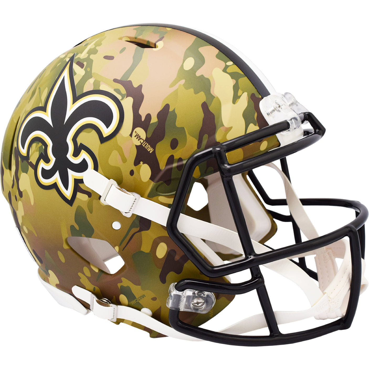 New Orleans Saints CAMO Full Size Authentic Football Helmet