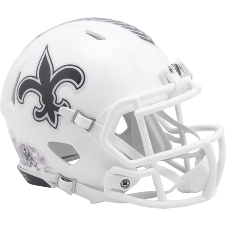 New Orleans Saints 2024 Salute to Service Riddell Speed Mini Football Helmet NFL