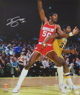 Ralph Sampson Signed Houston Rockets Against Magic Johnson 16x20 Photo w/HOF'12