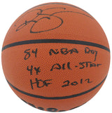 Ralph Sampson Signed Wilson Indoor/Outdoor NBA Basketball w/84 NBA ROY, 4x All Star, HOF'12