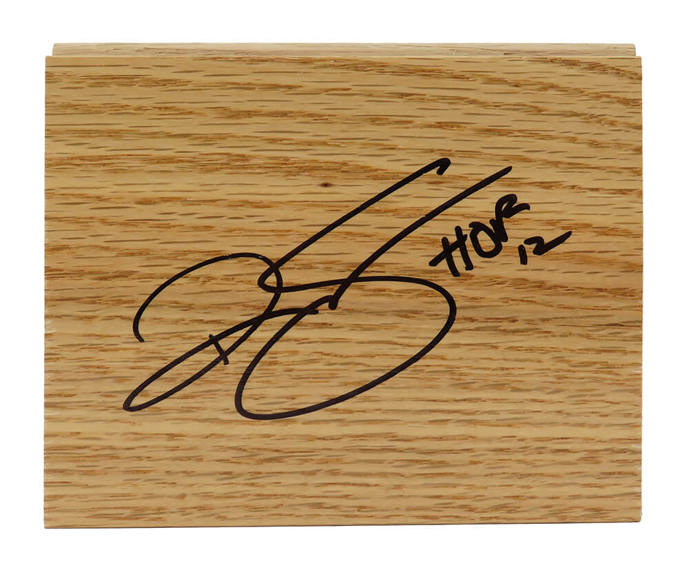 Ralph Sampson Signed 5x6 Floor Piece w/HOF'12