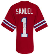 Curtis Samuel Signed Red Custom Football Jersey