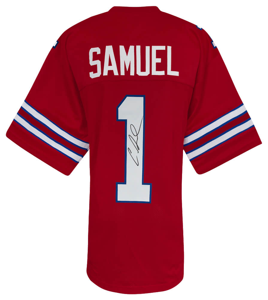 Curtis Samuel Signed Red Custom Football Jersey