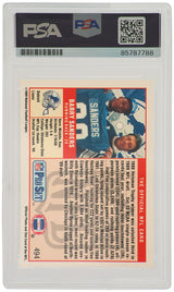 Barry Sanders Signed 1989 Pro Set Football Rookie Card #494 - (PSA / Auto Grade 10)