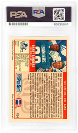 Barry Sanders Signed 1989 Pro Set (Ok State Image) Football Rookie Card #494 - (PSA Encapsulated)