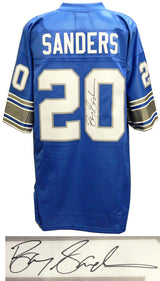 Barry Sanders Signed Lions Blue NFL Pro Line Vintage Premier Jersey