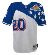Barry Sanders Signed 1995 Pro Bowl White M&N Authentic Football Jersey w/10x Pro Bowl