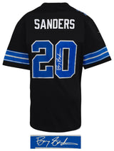 Barry Sanders Signed Detroit Lions Nike Black Alternate Football Jersey