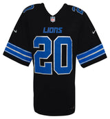 Barry Sanders Signed Detroit Lions Nike Black Alternate Football Jersey