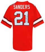 Barry Sanders Signed Oklahoma State Throwback Orange The Retro Brand Football Jersey w/Heisman'88