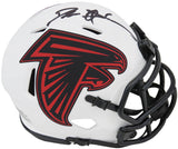 Deion Sanders Signed Atlanta Falcons Lunar Eclipse Riddell Speed Mini Helmet