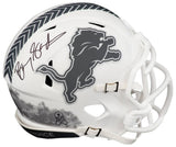 Barry Sanders Signed Detroit Lions SALUTE 2024 White Riddell Speed Mini Helmet
