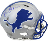 Barry Sanders Signed Detroit Lions Throwback Riddell Authentic ProLine Speed Helmet