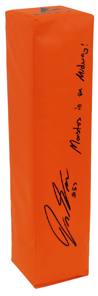 Jack Sanborn Signed BSN Orange Football Endzone Pylon w/Monsters of the Midway