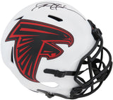 Deion Sanders Signed Atlanta Falcons Lunar Eclipse Riddell Full Size Speed Replica Helmet