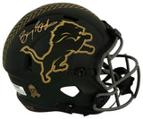 Barry Sanders Signed Detroit Lions SALUTE 2025 Riddell Full Size Speed Replica Helmet