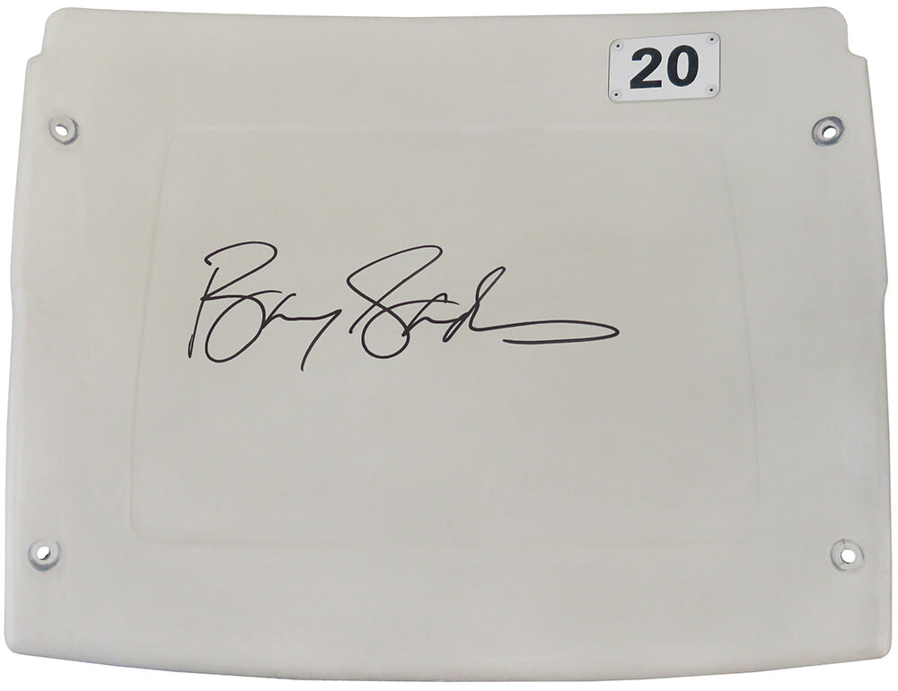 Barry Sanders Signed Detroit Silverdome White #20 Stadium Seatback