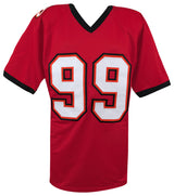 Warren Sapp Signed Red Custom Jersey