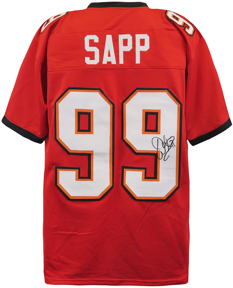 Warren Sapp Signed Red Custom Jersey