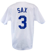 Steve Sax Signed White Custom Baseball Jersey w/82 NL ROY