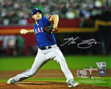 Max Scherzer Signed Texas Rangers 2023 World Series Pitching 8x10 Photo - (Fanatics)