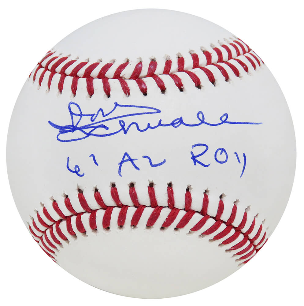 Don Schwall Signed Rawlings Official MLB Baseball w/61 AL ROY
