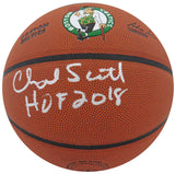 Charlie Scott Signed Wilson Boston Celtics Logo NBA Basketball w/HOF 2018