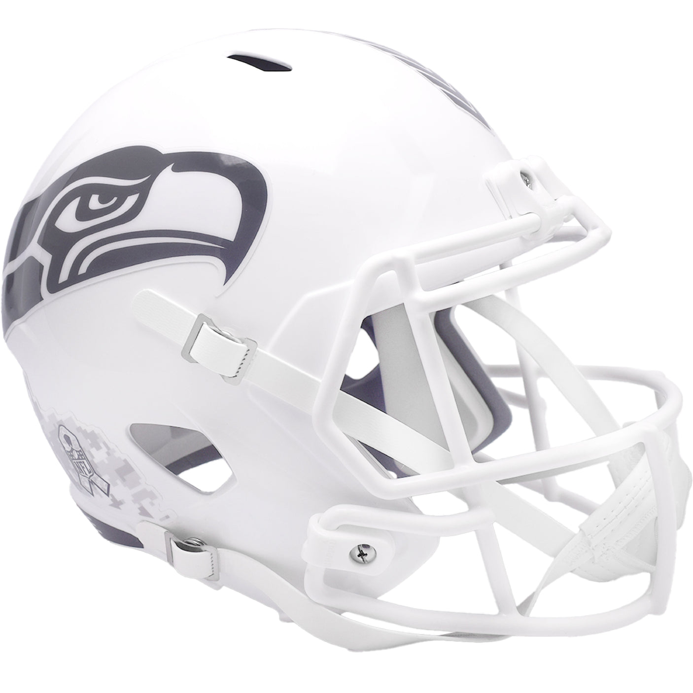 Seattle Seahawks 2024 Salute to Service Riddell Speed Replica Football Helmet